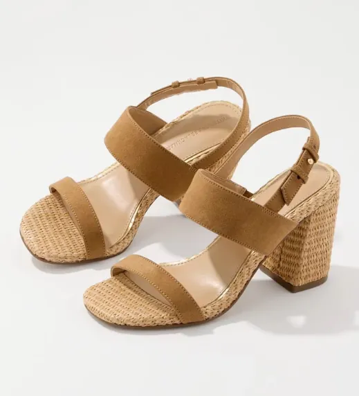 Raffia Heeled Sandal